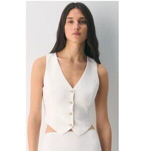 Wilfred Pacino Vest - Crepette - Off White Sz 0